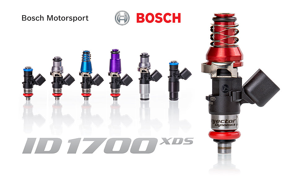 ID1700-XDS, USCAR Connector, 60mm length, 14 mm (red) adaptor top AND (silver) BOTTOM adaptor