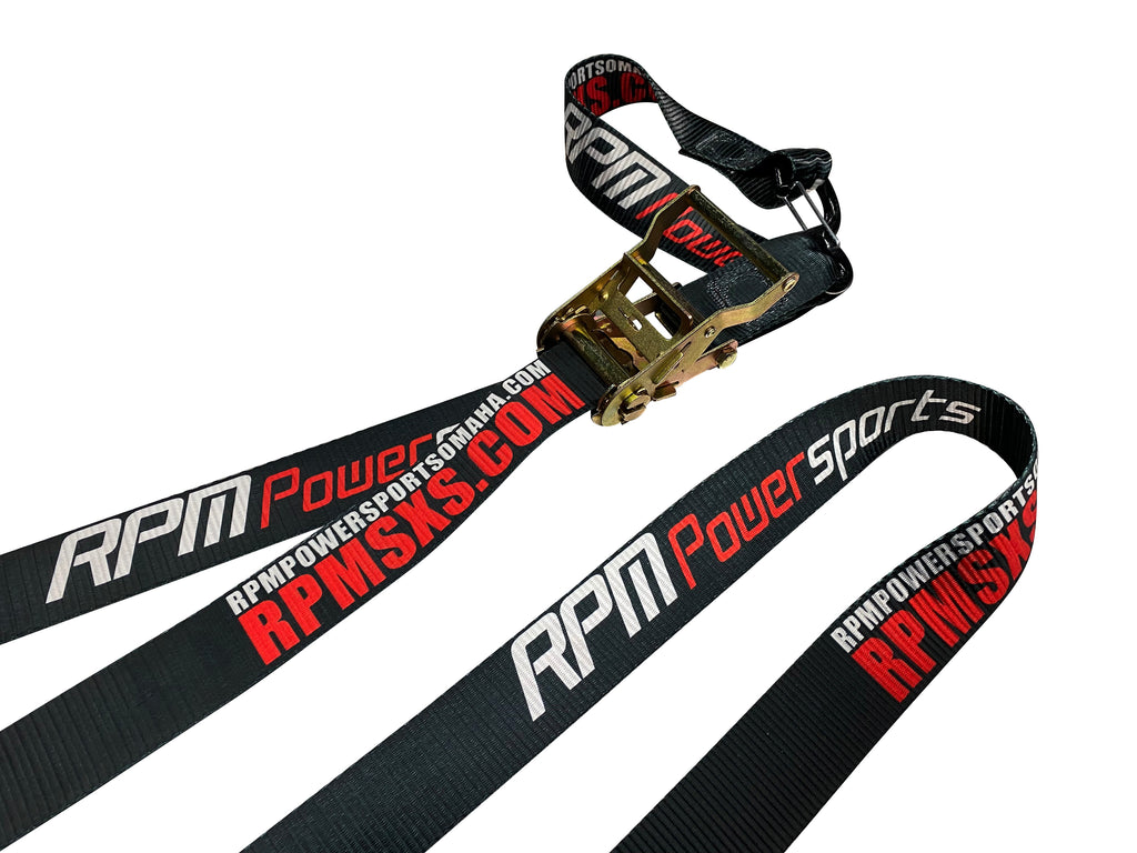 ( 2 Pack ) 2" x 10ft Heavy Duty 3,300Lb Ratchet Strap