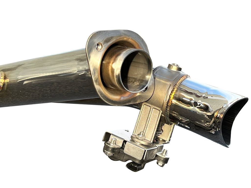 RPM-SxS Polaris General 1000 2.5" E-valve Captain's Choice Side Dump Exhaust