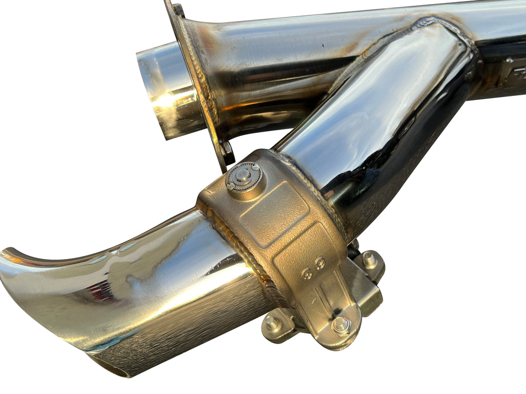 RPM-SxS Polaris General 1000 2.5" E-valve Captain's Choice Side Dump Exhaust