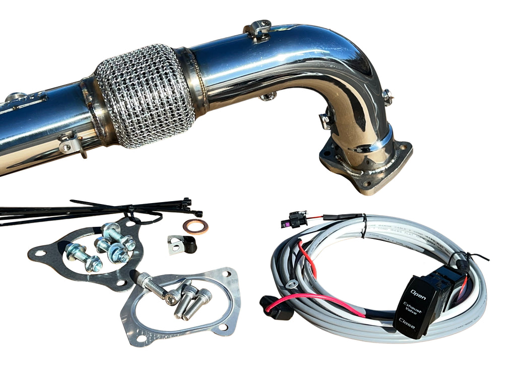 RPM-SxS RZR XPT Turbo Pro Xp & Turbo R 2.5" Captains Choice Electric Side Dump E-Valve Exhaust