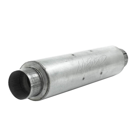 Aluminized Steel, Muffler, 4" Inlet/Outlet; 24" body; 6" diameter; 30" overall, Quiet Tone