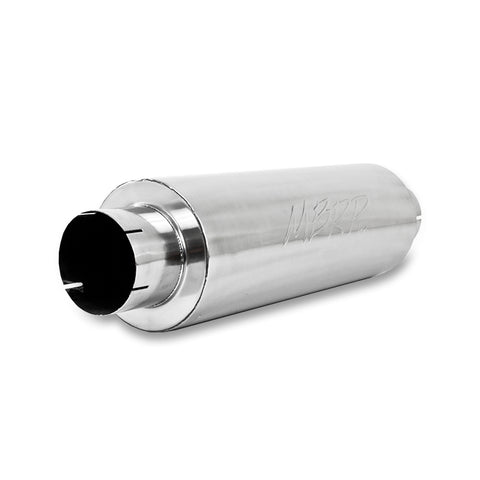 Aluminized Steel Muffler  5"  In/Out; 8" diameter. Body; 31" Overall, Quiet Tone