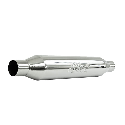 T304 Stainless Steel Resonator;  2.25" Inlet/Outlet;  22" Body; 4” OD; 26" Overall Length
