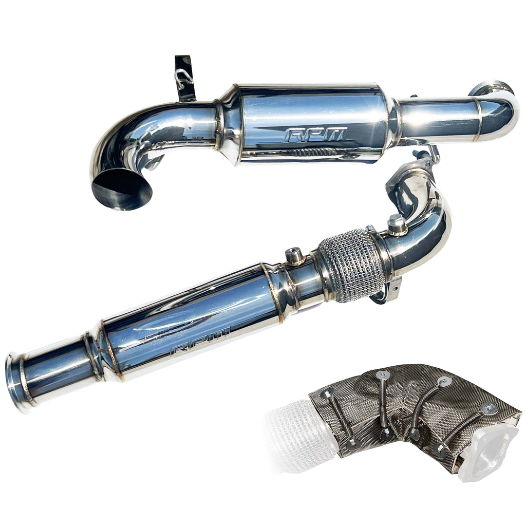 RZR Pro XP & Turbo R FULL 3" Exhaust ~ RPM Monster Core 3" Muffler & Mid Pipe