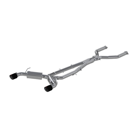 T304 Stainless Steel 3" Cat Back Dual Rear with Carbon Fiber Tips