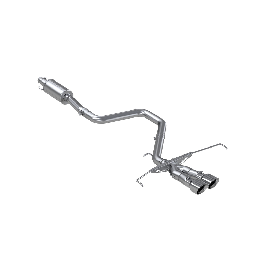 Aluminized Steel, 3" Cat Back, Dual Split Center Rear Exit