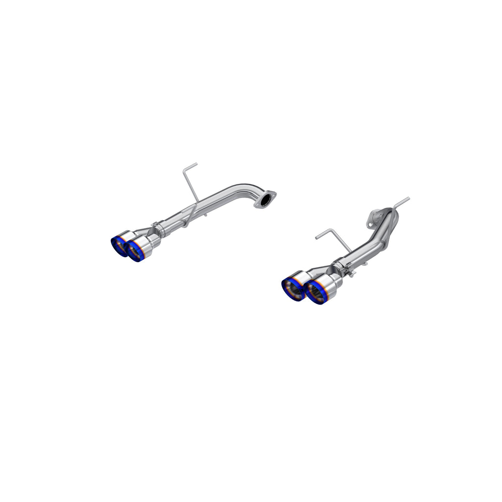 T304 Stainless Steel, 2.5" Axle-Back, Dual Split Rear, Quad BE Tips, Race Profile