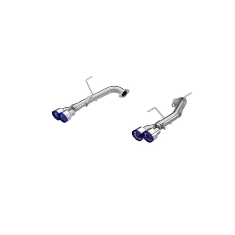 T304 Stainless Steel, 2.5" Axle-Back, Dual Split Rear, Quad BE Tips, Race Profile