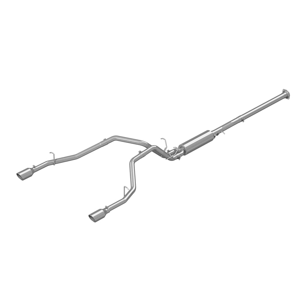 T409 Stainless Steel 2.5" Cat Back Dual Split Rear