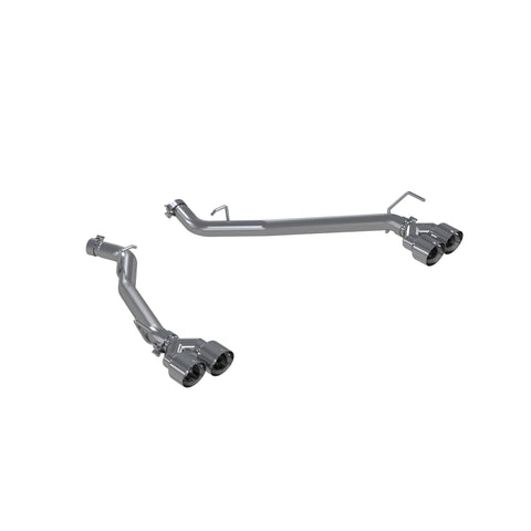 Aluminized Steel, Axle-Back, 2.5" Dual Rear, Quad Tips