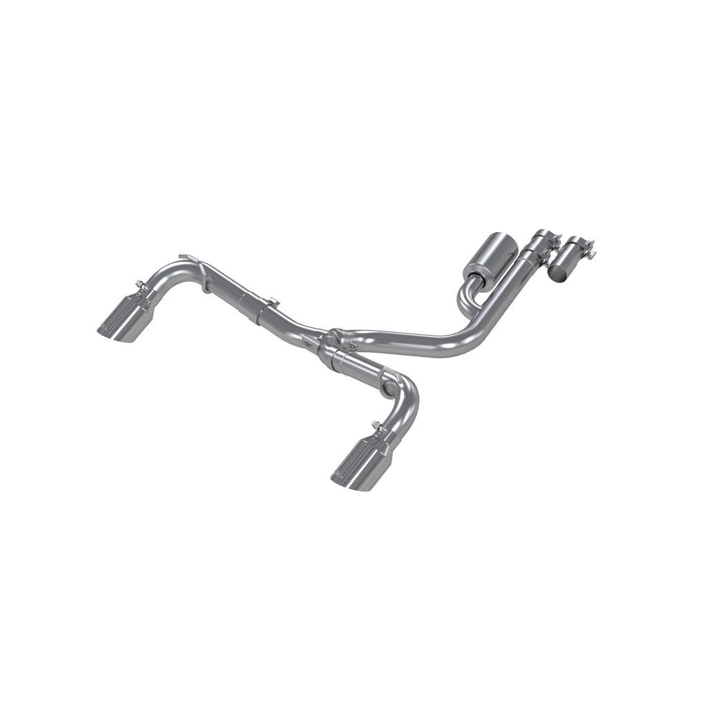 Aluminized Steel, 2.5" Resonator-Back, Dual Split Rear