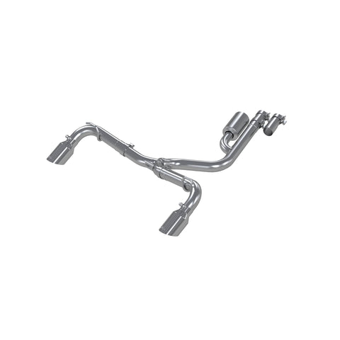 Aluminized Steel, 2.5" Resonator-Back, Dual Split Rear