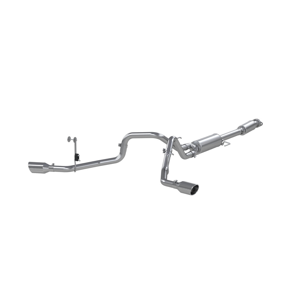 Aluminized Steel, 3" Cat-Back, 2.5" Dual Split Side