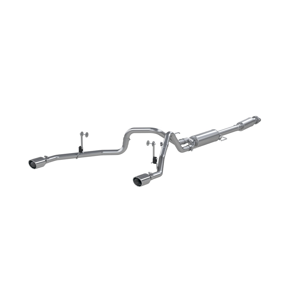 T409 Stainless Steel, 3" Cat-Back, 2.5" Dual Split Rear