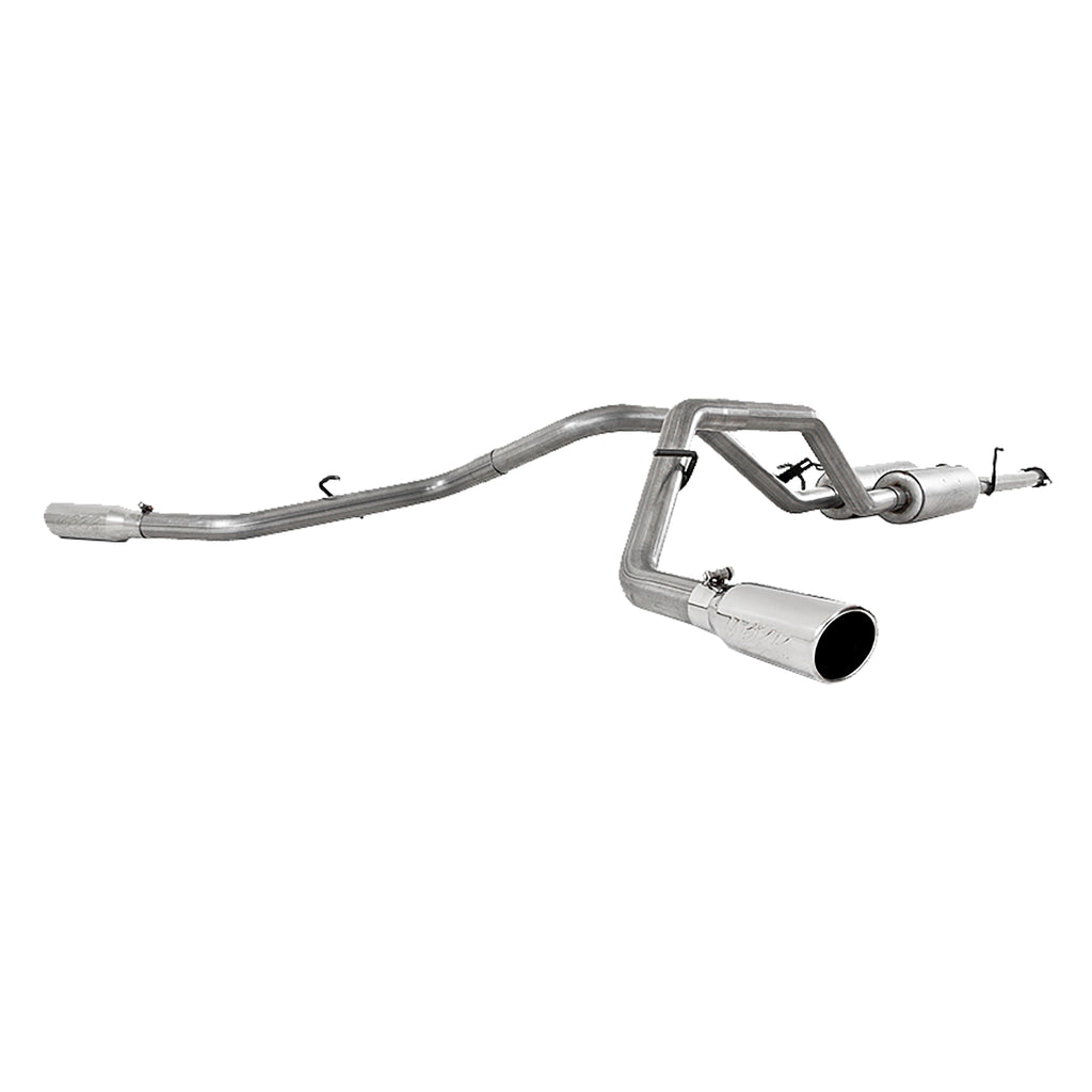 T409 Stainless Steel 2.5" Cat Back Dual Split Side