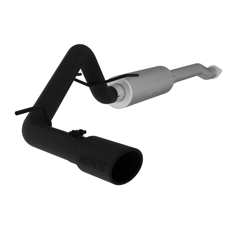 Black Coated 3" Cat Back Single Side Exit
