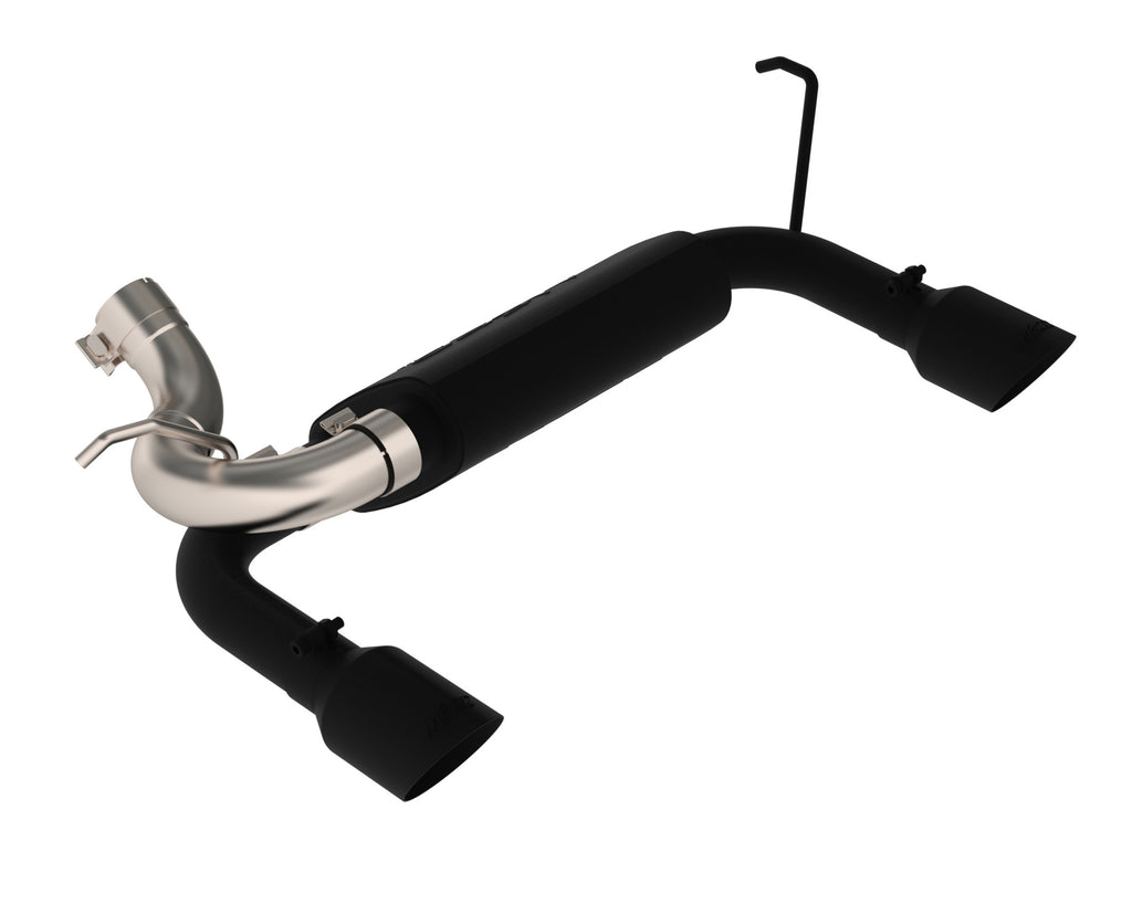Black Coated 2.5" Axle Back Dual Rear Exit