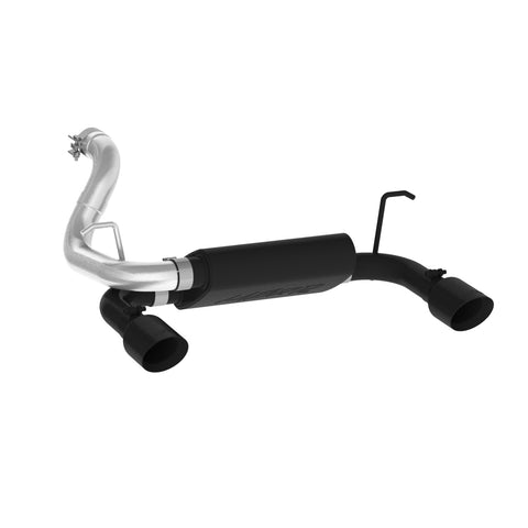 Black Coated 2.5"  Axle Back;  Dual Rear Exit