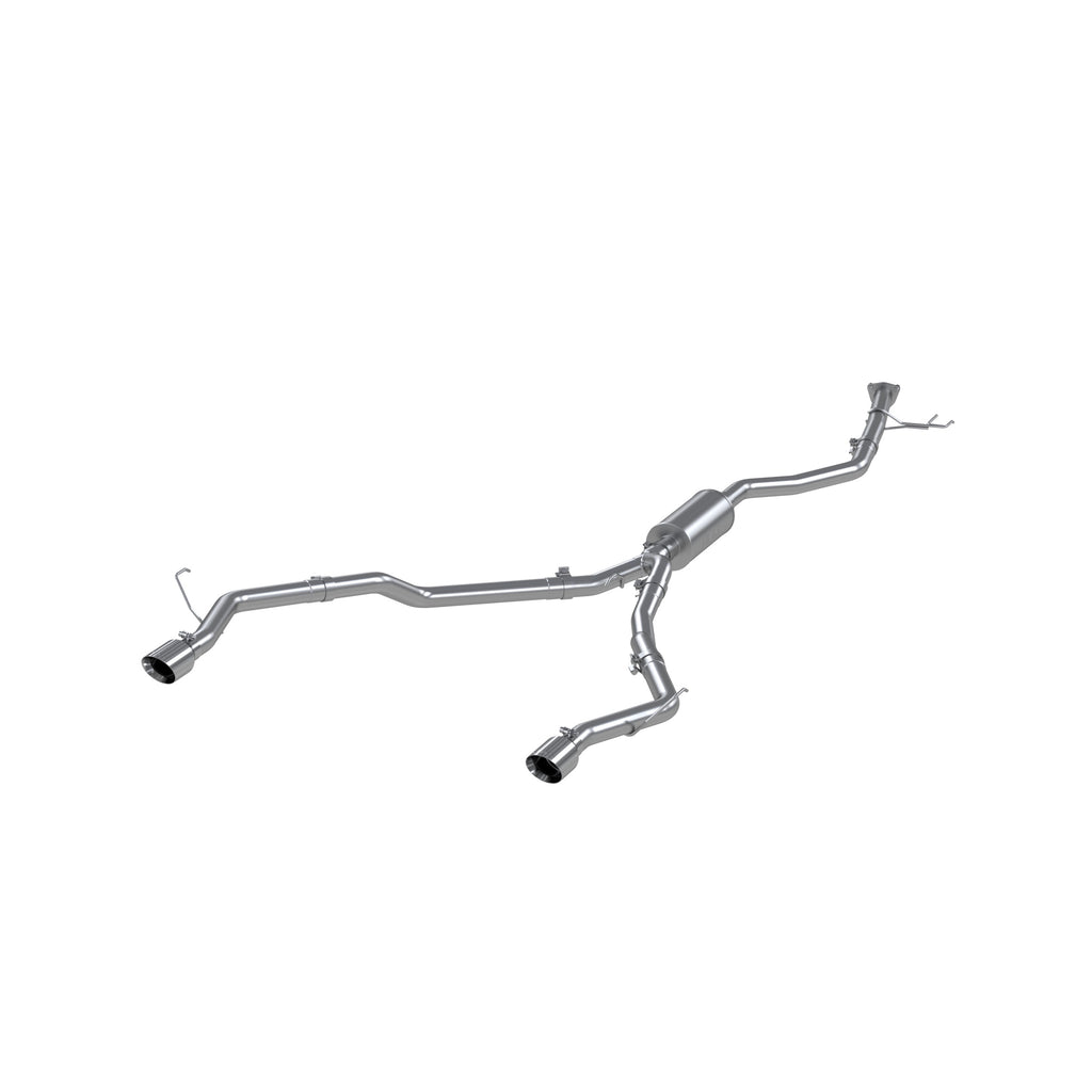 T304 Stainless Steel, 2.5" Cat-Back, Dual Split Rear Exit