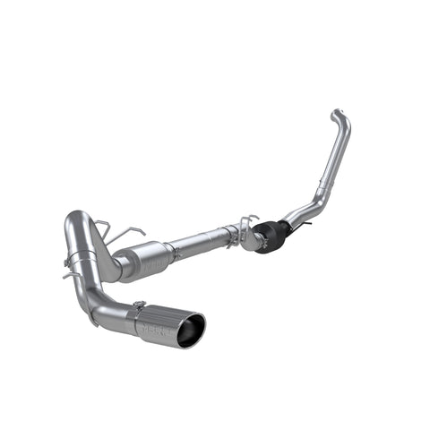 T409 Stainless Steel 4"  Turbo Back Single Side Exit (Retains Factory or Approved Cat)