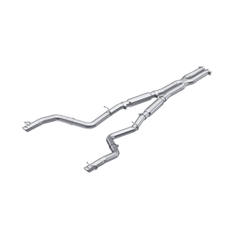 T304 Stainless Steel,3" Cat-Back, Dual Rear Exit, Street Profile