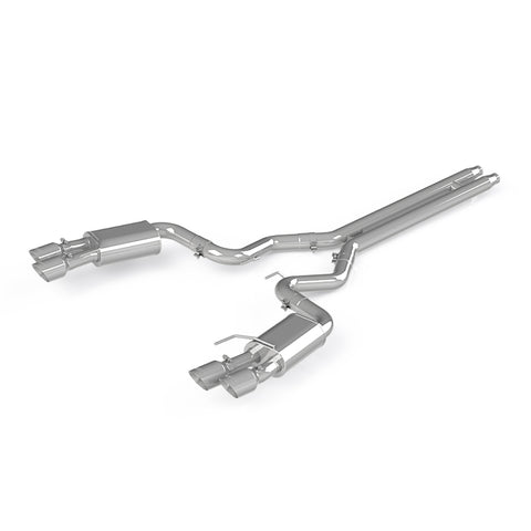 T304 Stainless Steel 3" Cat-Back Dual Rear with Quad Dual Wall Tips (Street Version)