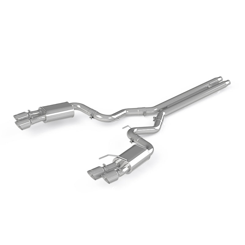 Aluminized Steel 3" Cat-Back Dual Rear with Quad Dual Wall Tips (Street Version)