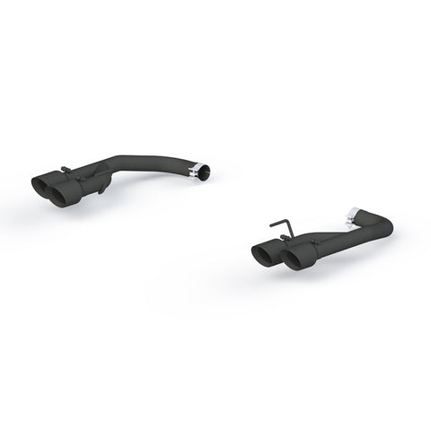 Black Coated 2.5" Axle Back with Quad Dual Wall Tips