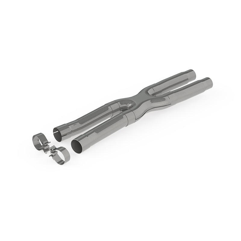 T409 Stainless Steel 2.5"  Resonator Bypass X-Pipe