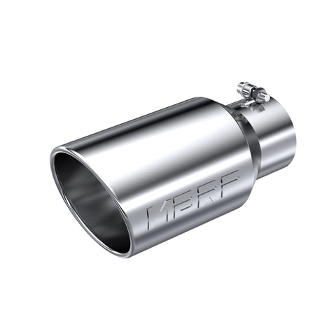 T304 Stainless Steel Tip; 6" OD Angled Rolled End 4" inlet 12" length