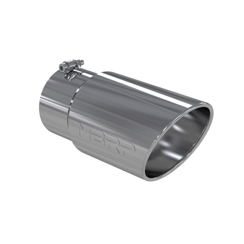 T304 Stainless Steel Tip; 6" OD Angled Rolled End 5" inlet 12" length