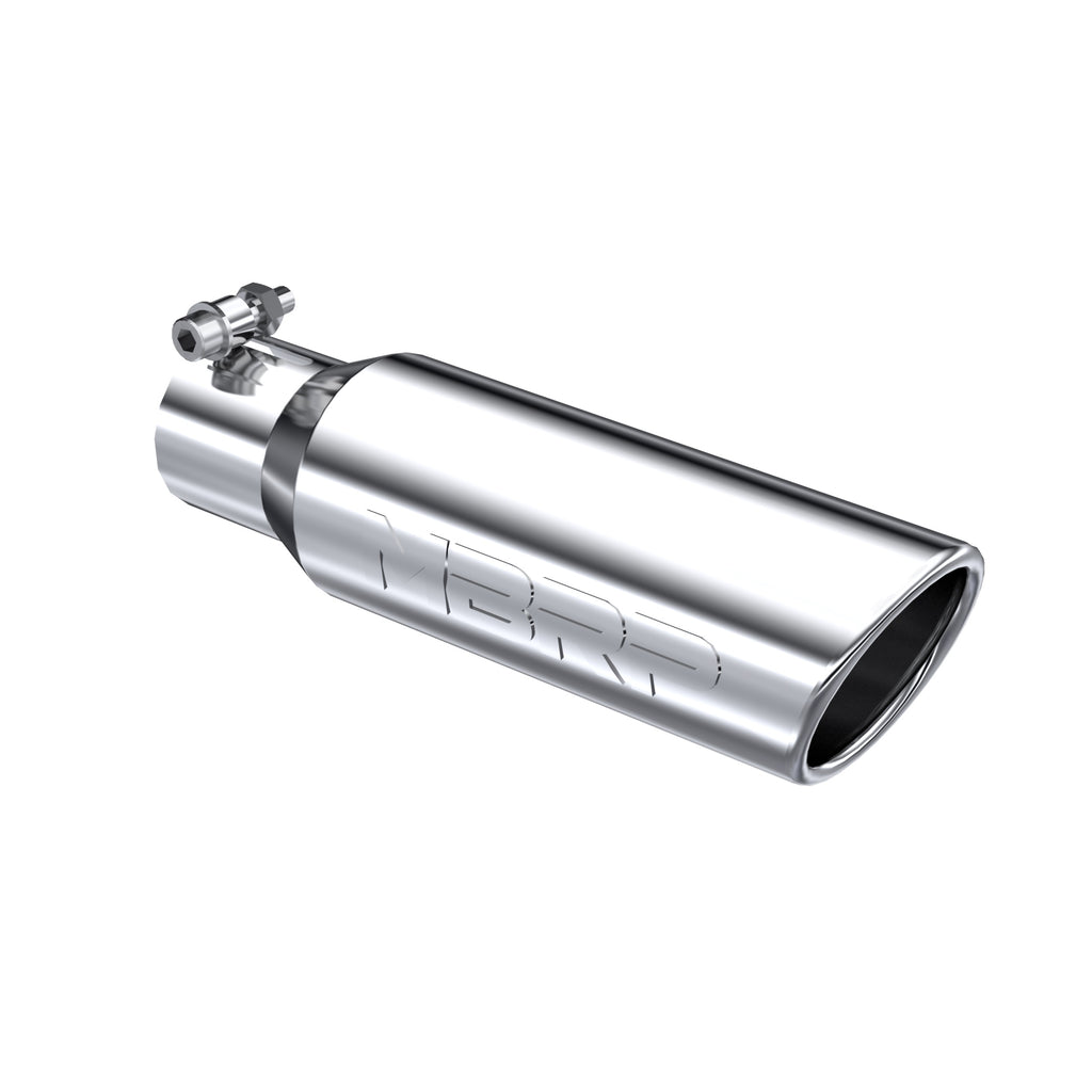 T304 Stainless Steel Tip;  3.5"  OD Angled Rolled End 2.5" inlet 12" length