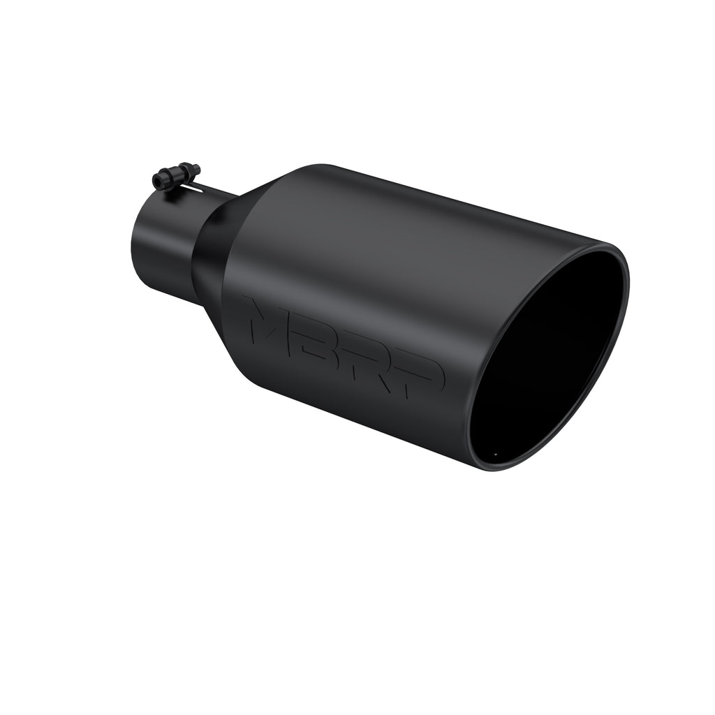 Black Coated Tip;  8"  OD;  Rolled End;  4"  ID; 18" length