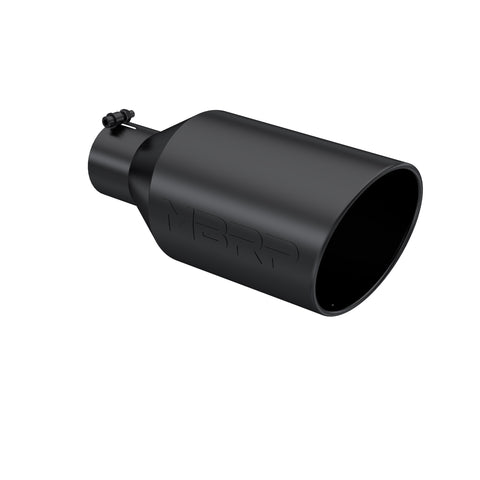 Black Coated Tip;  8"  OD;  Rolled End;  4"  ID; 18" length