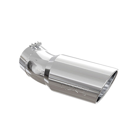 T304 Stainless Steel Tip; 6" OD; Angled Rolled End; 5" inlet; 15.5" length  ; 30˚ bend