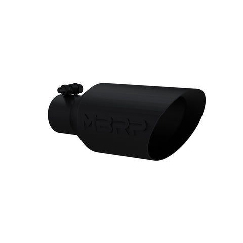 Black Coated DW Angle Rolled End Tip; 2.5 " ID; 4.5" OD; 11" length