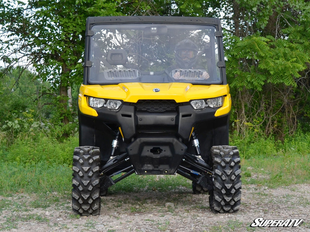 Can Am Defender Scratch Resistant Flip Vented Full Windshield - Warranty Killer Performance