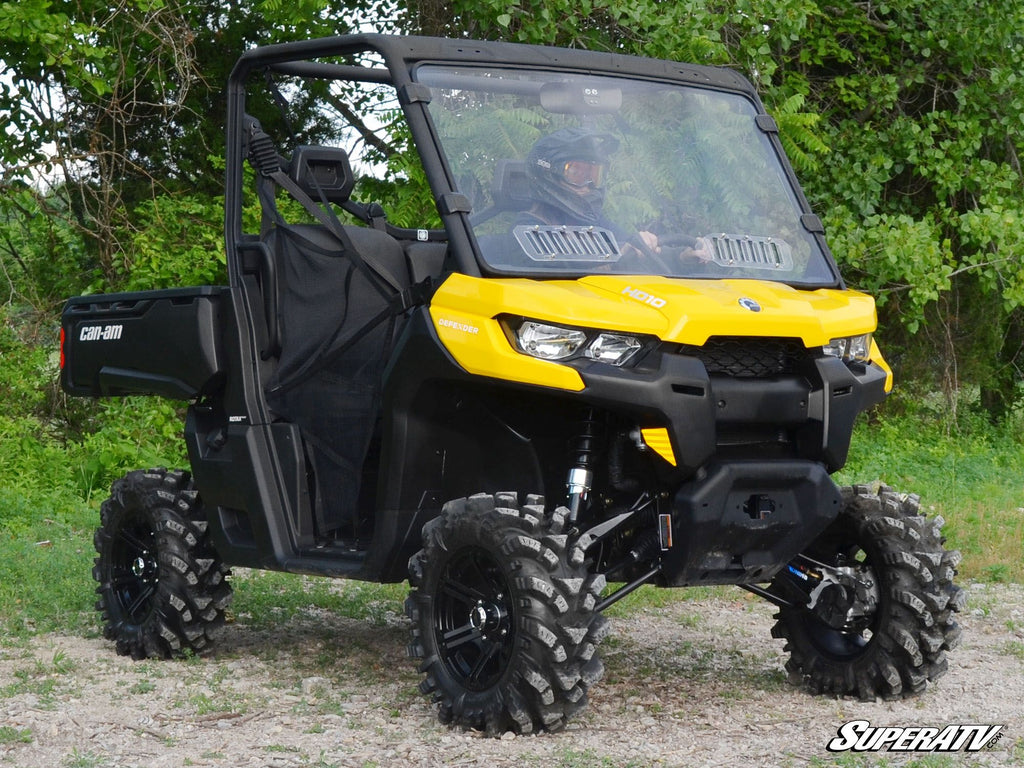 Can Am Defender Scratch Resistant Flip Vented Full Windshield - Warranty Killer Performance