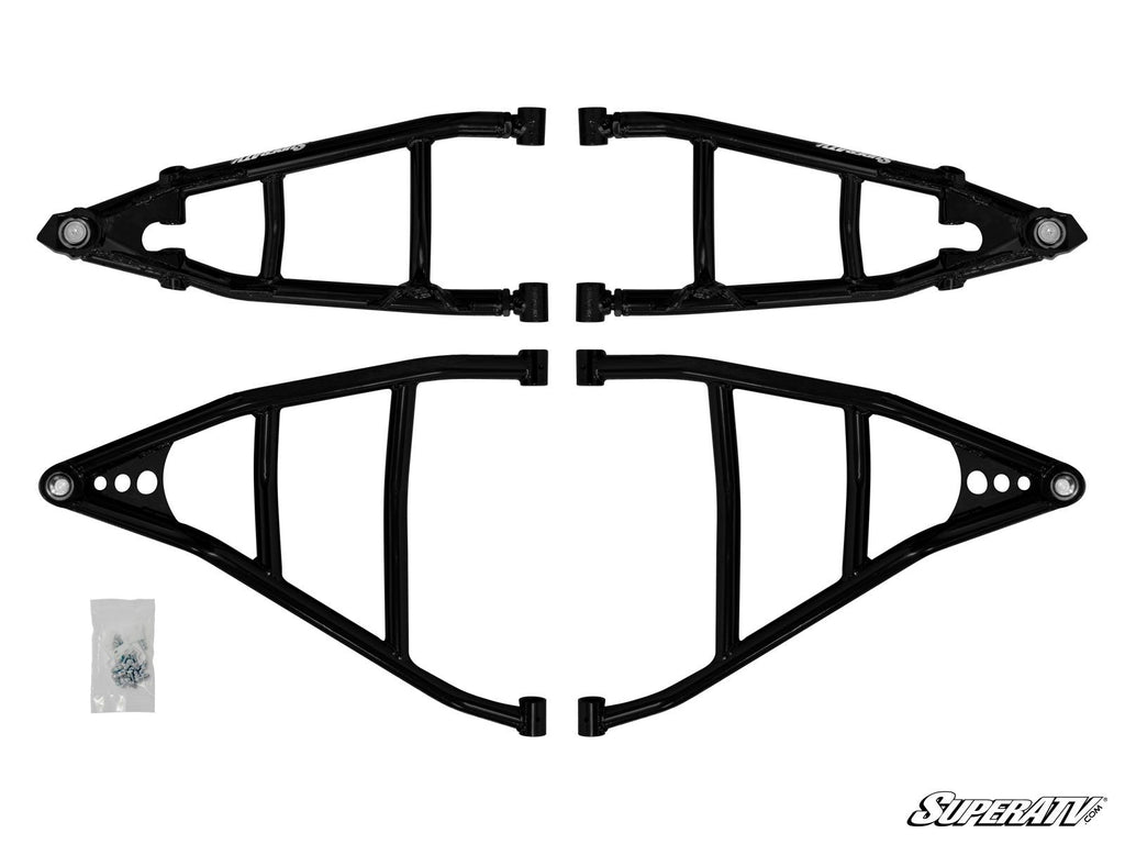 Can Am Maverick X3 High Clearance Front A Arms With Uniball - Warranty Killer Performance