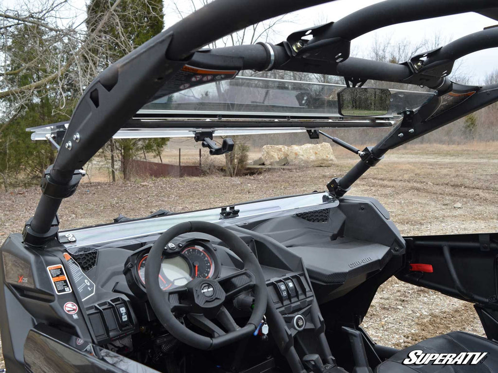 Can-Am Maverick X3 Scratch Resistant Flip Windshield - Warranty Killer Performance