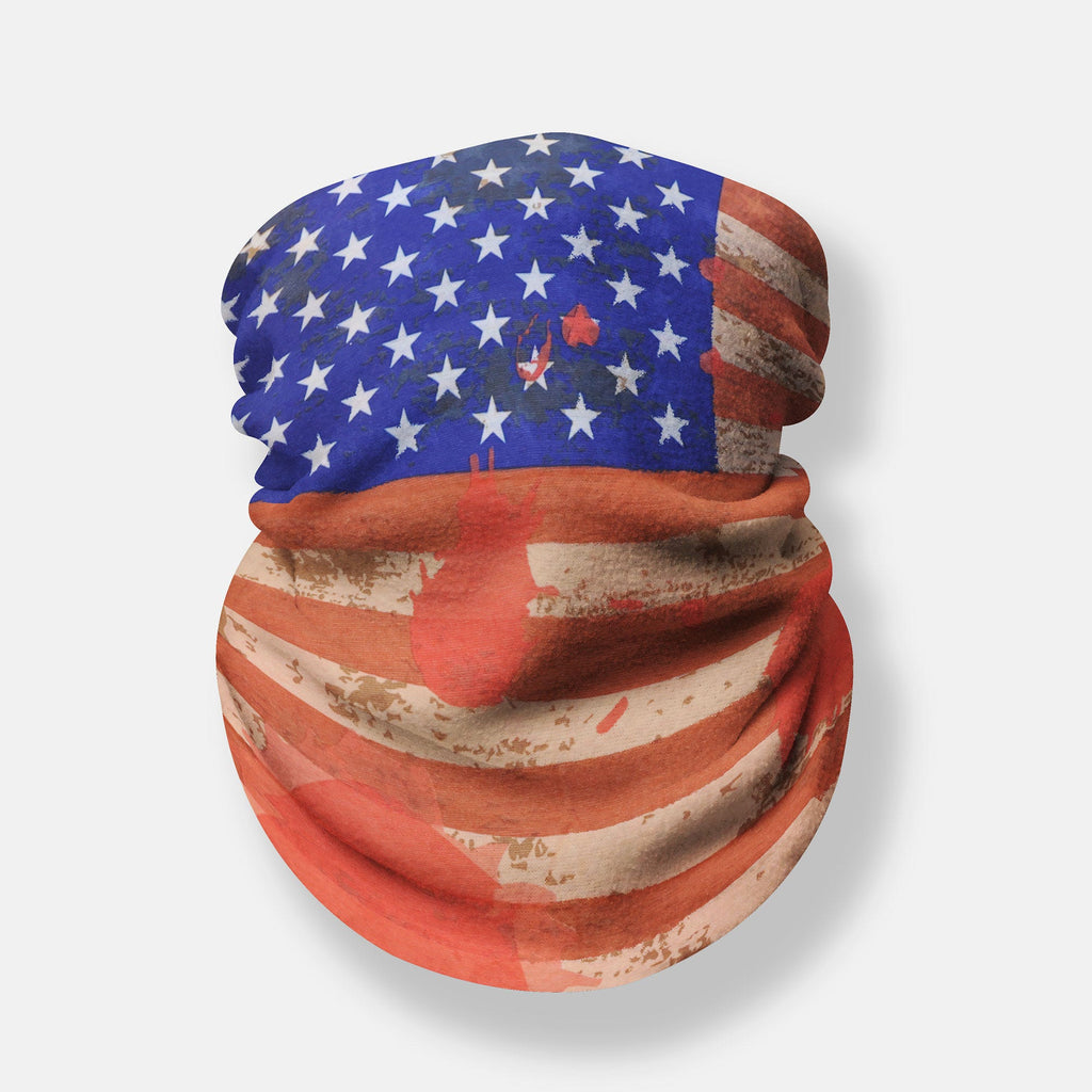 Tube Scarf Vintage USA Flag