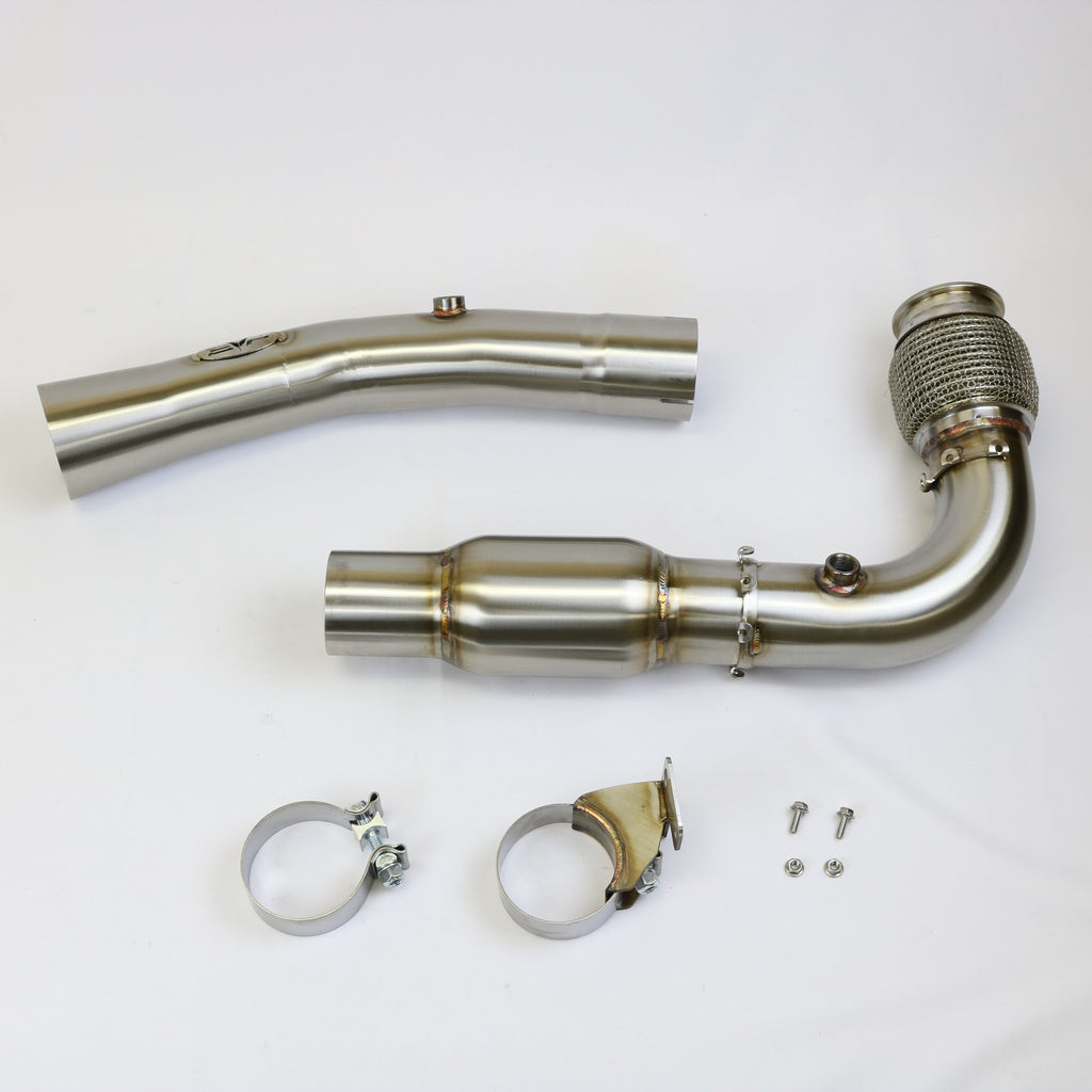 Can Am Maverick X3 3" Bazooka Race Pipe with Bullet Muffler Exhaust