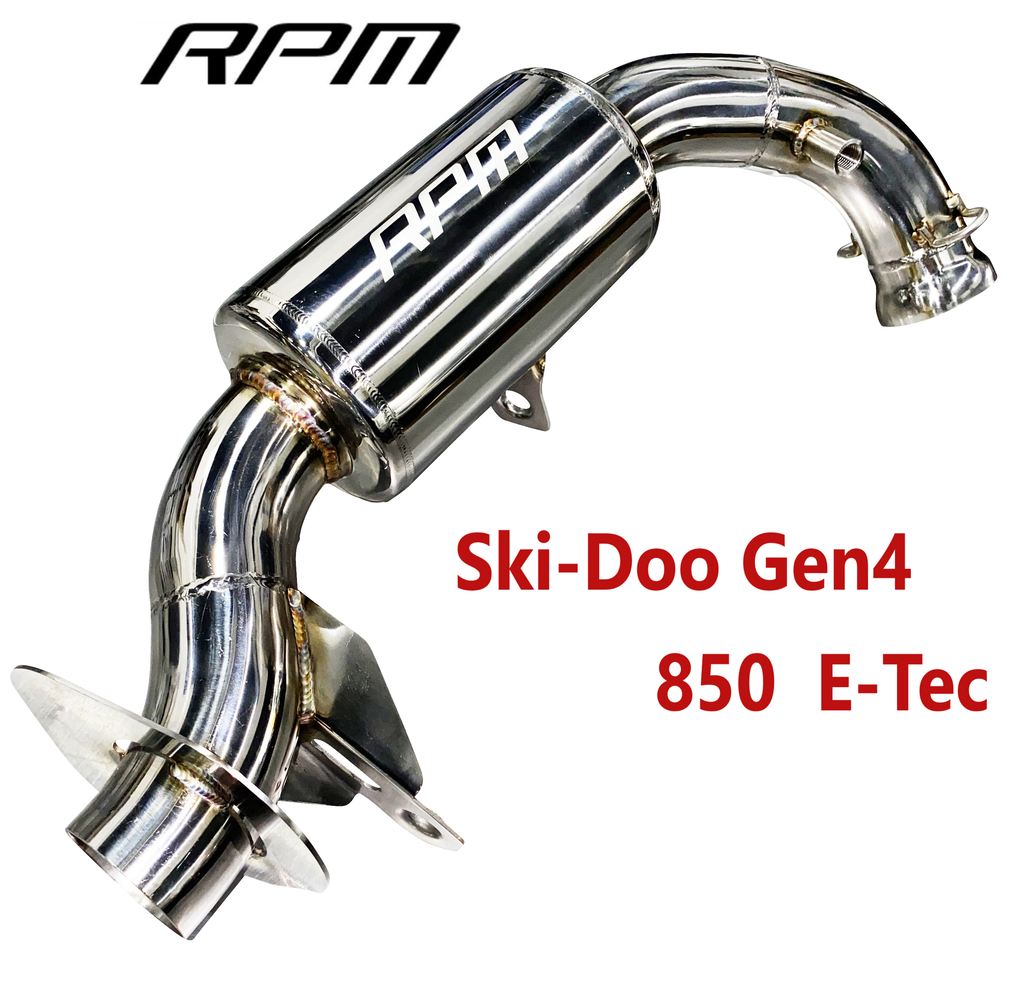 Ski-Doo 850 Stainless Snowmobile Race Weight Silencer 2017-22 Etec Rev Gen 4